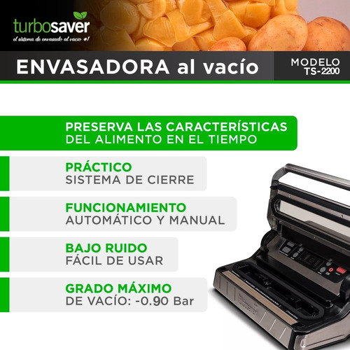 Envasadora Al Vacío Turbosaver Ts-2200 Uso Comercial