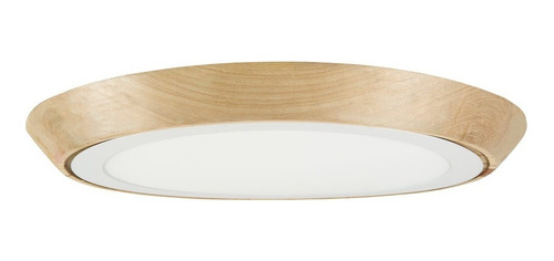 Plafón Techo Fit Big Madera Torneada Lampara Led