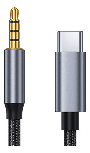 Cable Auxiliar Audio Tipo C A Ja*ck 3.5mm Macho Audífonos Coche 2 Metros Gitifo, Compatible Con Genérica Dispositivos De Android De Móviles/portátiles/tabletas
