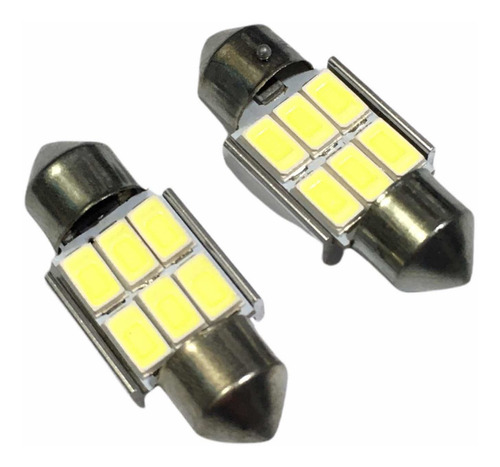 1x Foco Domo T11x31mm 6 Smd Led 5730 12v Canbus Sin Error