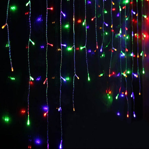 Cascada Luces Navidad 10 Metros 500 Leds Colores Multicolor