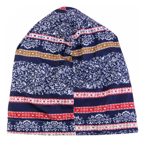 Gorro Para Dormir Tipo Bandana Con Forro De Satén Estampado