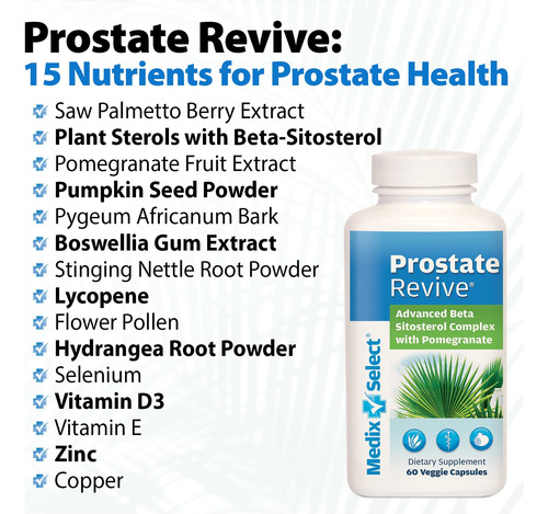 Medix Select Prostate Revive Suplemento Próstata 90 Días