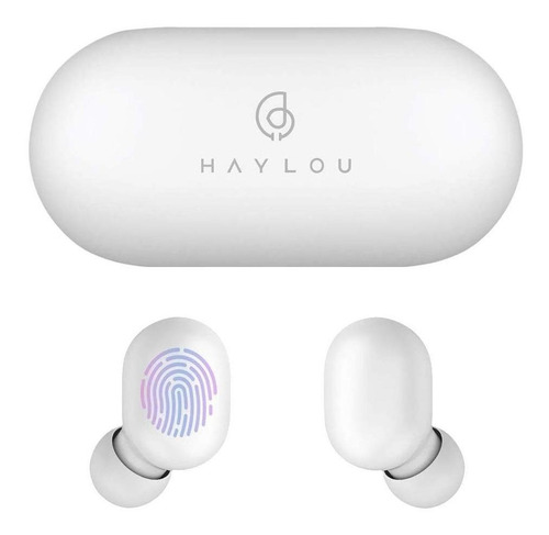 Imagem 1 de 4 de Fone de ouvido in-ear gamer sem fio Haylou GT Series GT1 branco