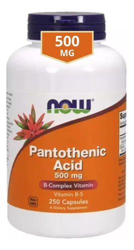 Vitamina B5 Acido Pantotenico Capsulas Acne Piel Cabello