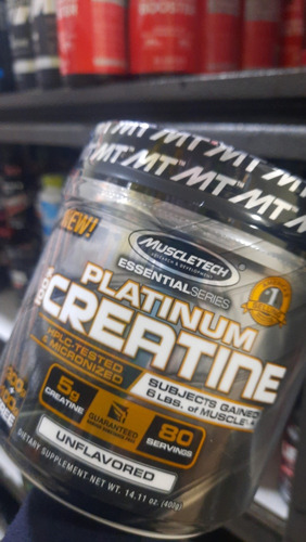 Suplemento Creatina Monohidratada Platinum 80 Servicios