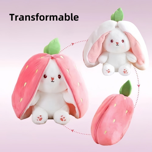 2 Muñecos De Peluche Con Forma De Conejo Con Forma De Fresa