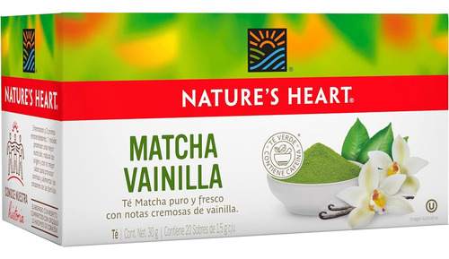 Té Matcha Vainilla Nature's Heart 20 Sobres
