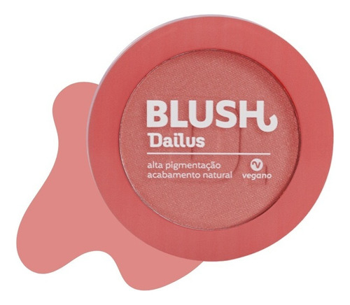 Blush Dailus 02 - Fazendo A Pêssega Cor Do Blush Rosa-claro Tom Da Maquiagem Rosa-claro