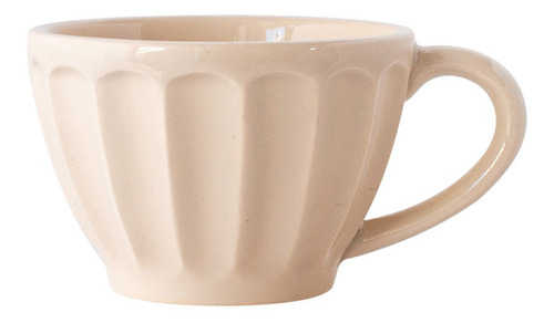 Tazas X4 Mug Pastel Vintage Ceramica Tazon Vainilla 450 Ml