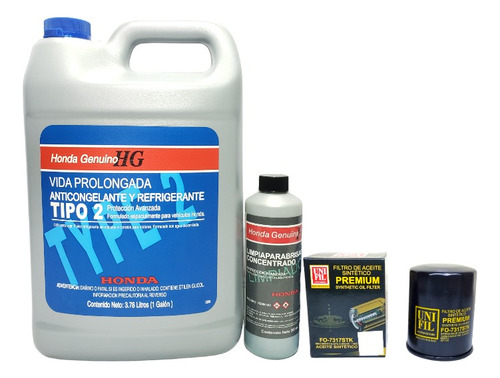 Kit Honda Anticongelante , Filtro , Liquido