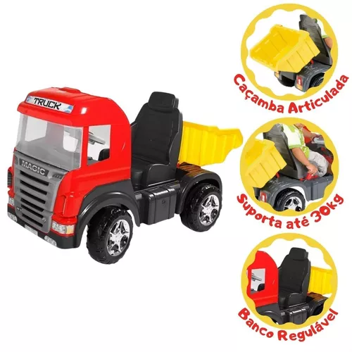 Carrinho Caminhão Brinquedo Articulado Brinquedo Infantil Menino 2 Anos Bebe  Criança - Mercotoys - Caminhões, Motos e Ônibus de Brinquedo - Magazine  Luiza