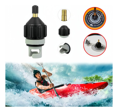  Adaptador Valvula De Inflado Bote Zodiac Kayak Tabla De Sup