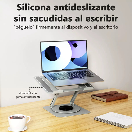 Soporte De Aluminio Ajustable Notebook Computadora Portátil