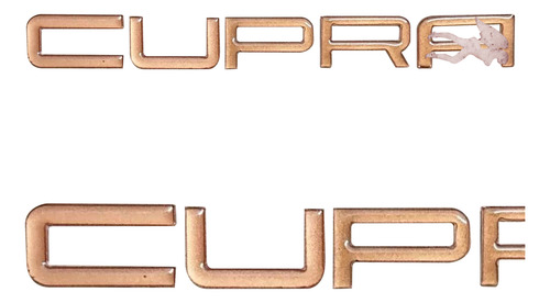 Emblema Letra Delantera Cupra Color Cobre Autoadherible
