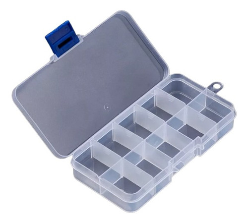 Caja Organizadora Plastico 10 Divisiones Extraibles 14.5x7cm