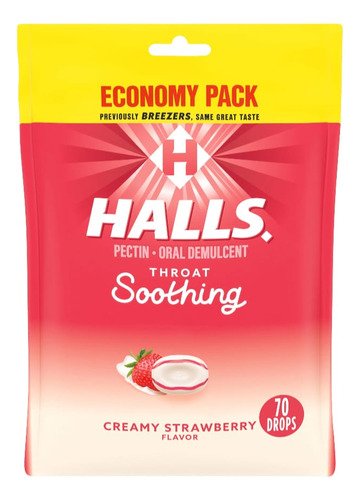 Halls Para Aliviar Dolor De Garganta 70 Pastillas 