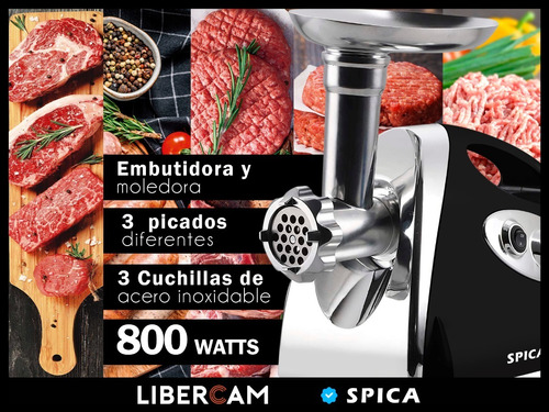 Imagen 8 de 10 de Picadora De Carne Eléctrica Moledora Spica S-20 Embutidora