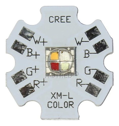 2 Piezas De Led Xml Cree 14w 3-3.5v Rgbwc O Rgbww