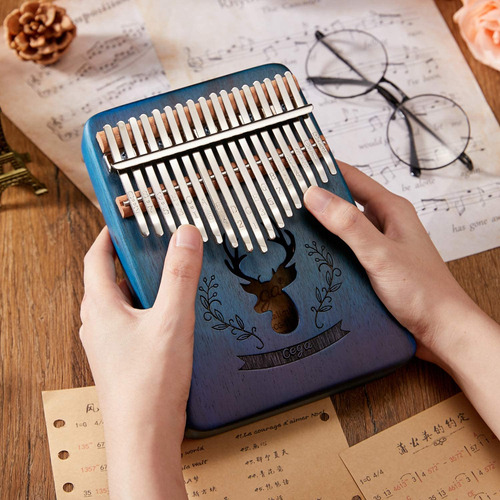 Kalimba Tienclef 17 Teclas Con Notas Grabadas Patrón De