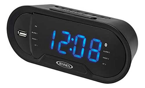 Jensen Jcr-298 Reloj Despertador Dual Am/fm Digital Bluetoot
