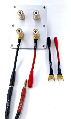 Cable Adaptador Wjstn, Hembra A Espiga, 4mm, 4 Unidades