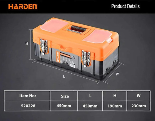 Imagen 2 de 4 de Caja Herramientas Harden Acero Inoxidable 520228 Ionlux