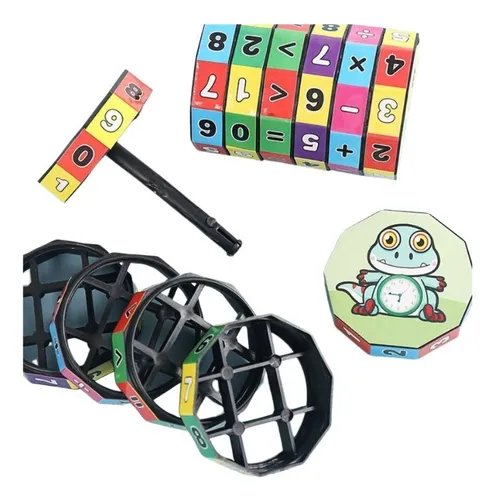 Juego Cubo Números Didáctico Aprender Matemáticas Niños Suma