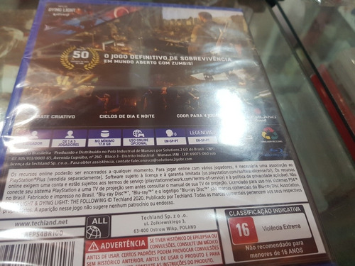 Dying Light Edição De Aniversário Lacrado Ps4 Midia Física