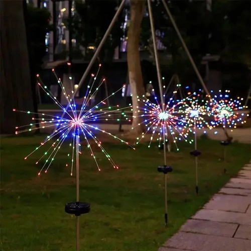Guirnaldas De Fuegos Artificiales Con Energía Solar, Luces L