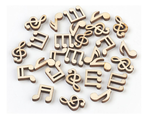 Formitas Formas Madera Mdf Notas Musicales Musica X20