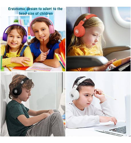 Auriculares Mokata, Infantiles, C/ Bluetooth, Azul Cielo