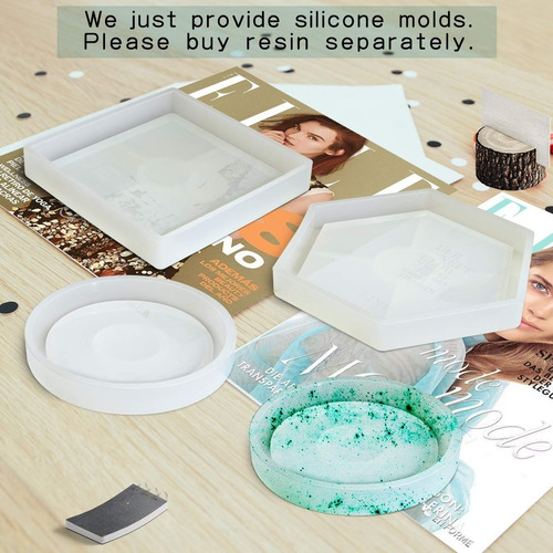 Imagen 4 de 6 de Moldes De Silicona Para Posavasos, 3 Unidades