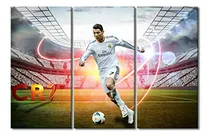 Comprar Cuadro Mural Estadio Con Cristiano Ronaldo - 3 Piezas - Deco