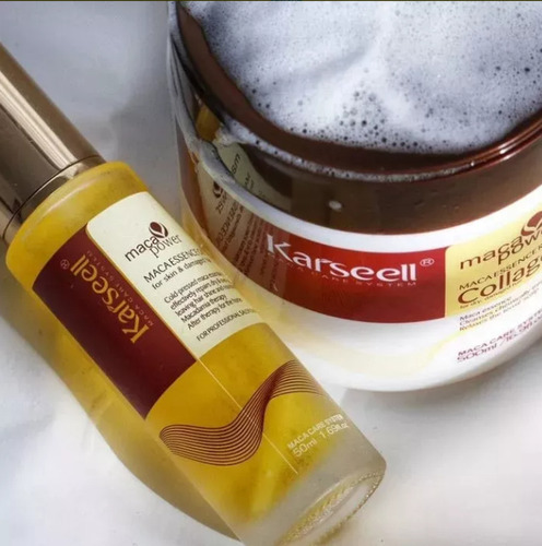 Kit Karseell Mascarilla Maca Power Collagen 500ml+oil 50 Ml
