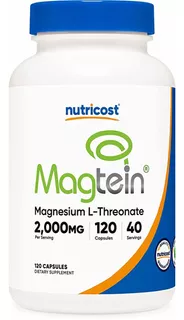 Treonato De Magnesio L-threonate 2000 Mg Magtein Magnesium Sabor Capsula