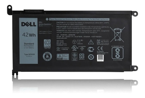 Wdx0r - Original Dell Battery 11.4 V 3500mah 42 Wh