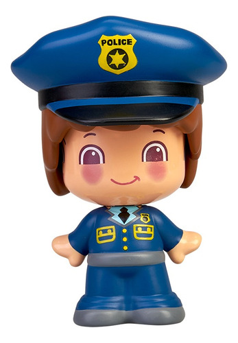 My First Pinypon Figura Baby Caffaro Muñeco Policia