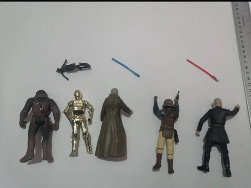 Lando Chewbacca Dooku C3po Obi Wan Loose Incompletos (Usado)