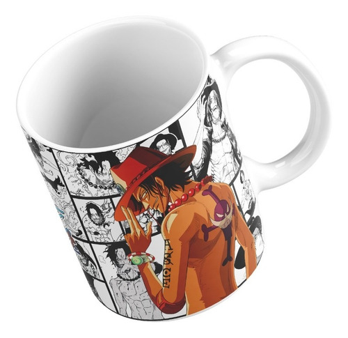 Taza Mug 11oz Anime One Piece Portgas D Ace 