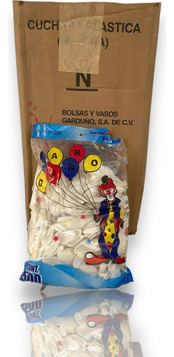 Cuchara Nevera Caja Con 1,000 Piezas Color Blanco