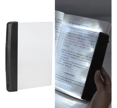 Led Placa Plana Libro Luz Lectura Luz De Noche Protección Oj Color Negro