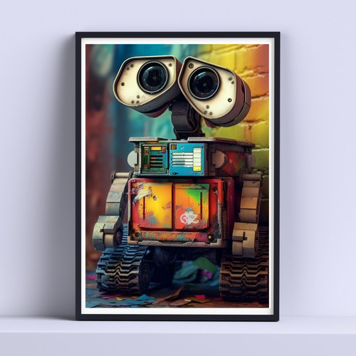 Cuadro Wall-e Disney Decorativo 30x40cm Listo P Colgar