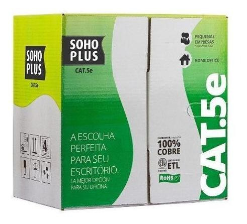 Cabo De Rede Cat5e Caixa Com 305 Metros Furukawa Azul