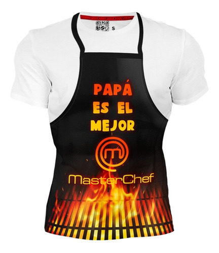 Playera Full Print Dia Del Padre Papá  El Mejor Master Chef 