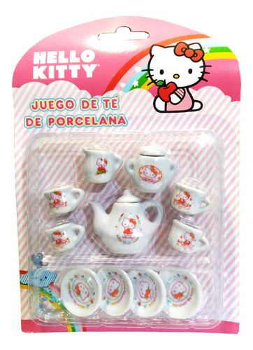 Juego De Té Mini De Porcelana Hello Kitty