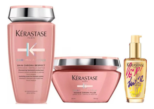  Kérastase Bain Chroma  Respect + Masque + Elixir Ultim