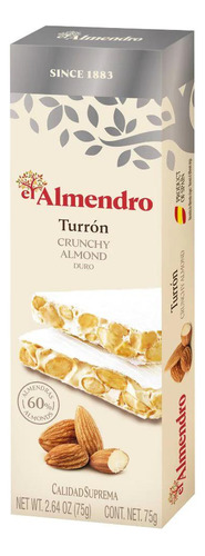 Turrón Español El Almendro - Crunchy Almond Duro 75g