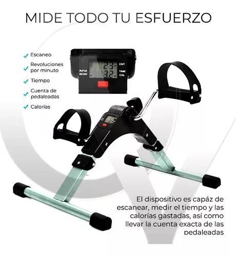 Ejercitador médico de pedal plegable - Máquina de pedaleo portátil plegable  para pies, manos, brazos, piernas, pedaleo de ejercicio - Mini pedalero de