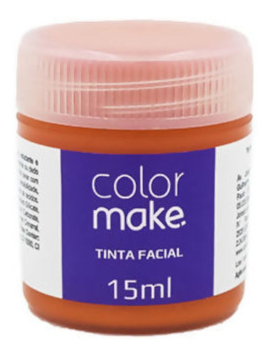 Tinta Facial 15ml Laranja - Color Make